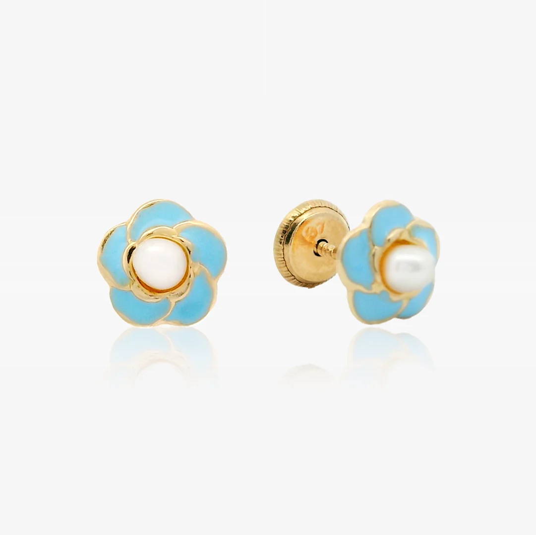 Pendientes Flor perla - Image 4