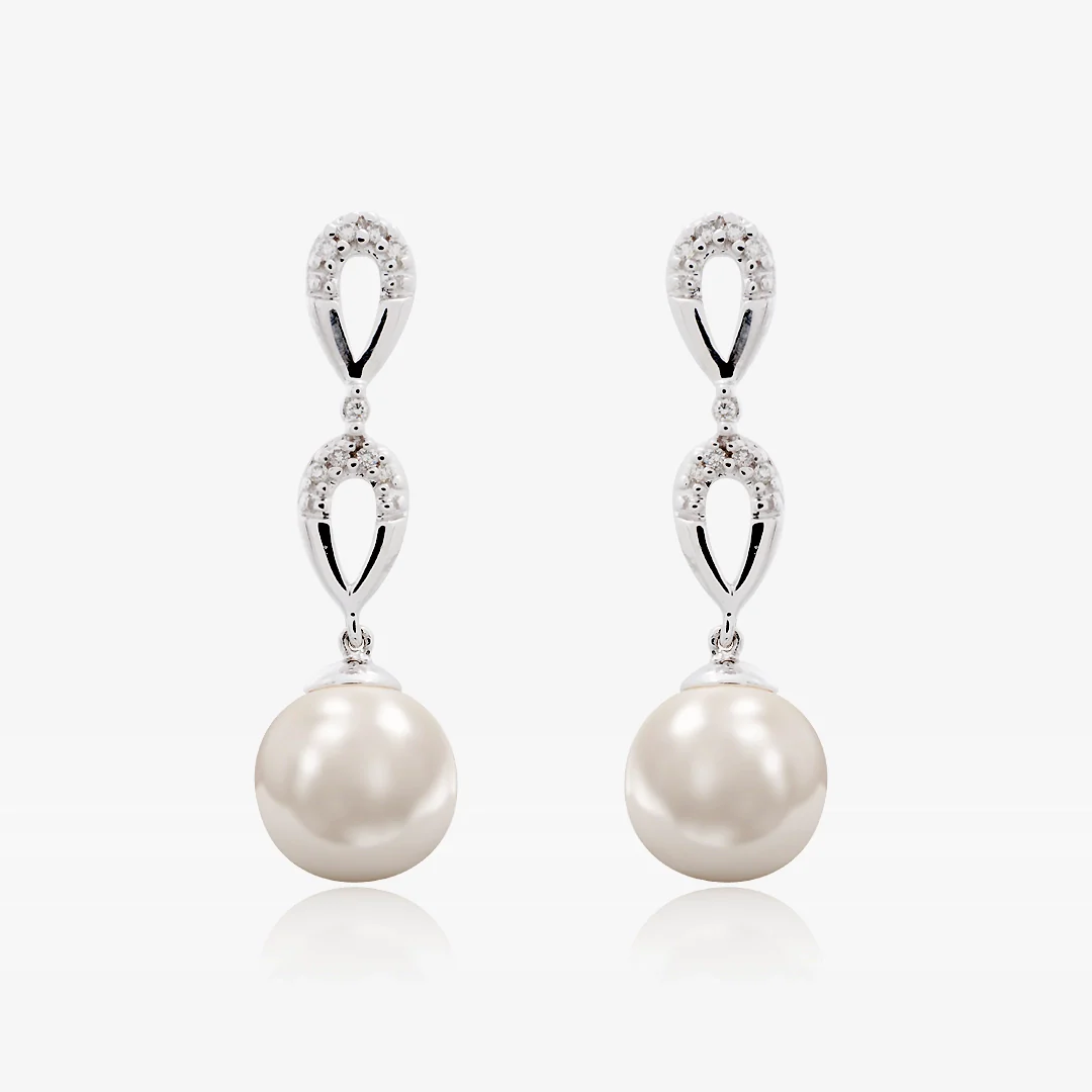 Pendientes largo Perlas