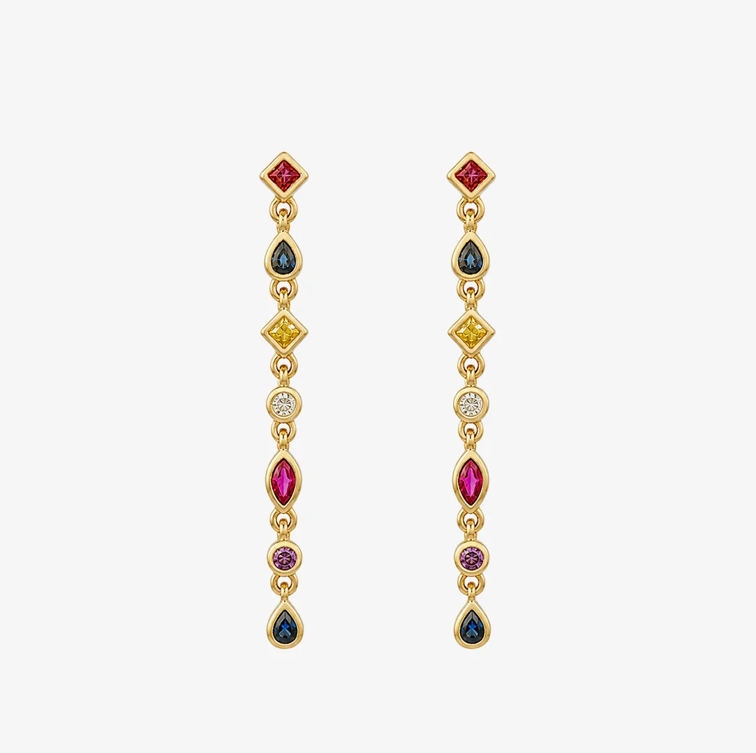 Pendientes largos MULTICOLOR - Image 3
