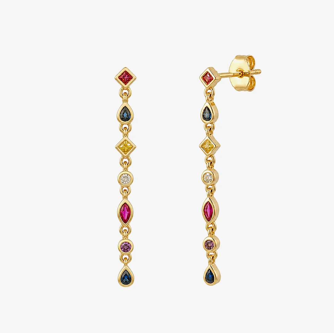 Pendientes largos MULTICOLOR - Image 4