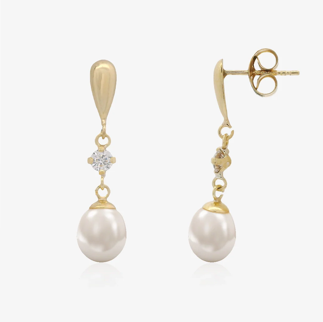 Pendientes largos Perlas - Image 3