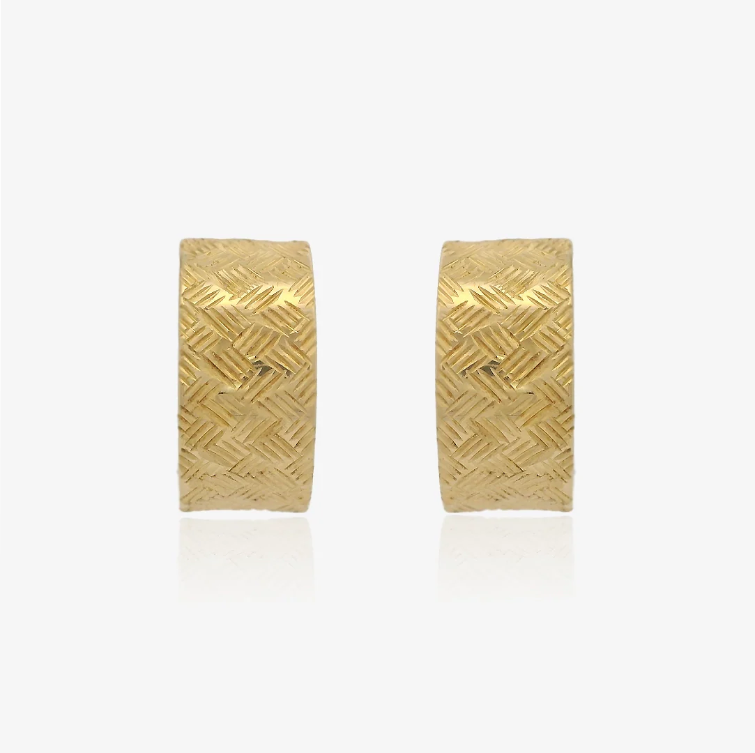 Pendientes Omega Tallados