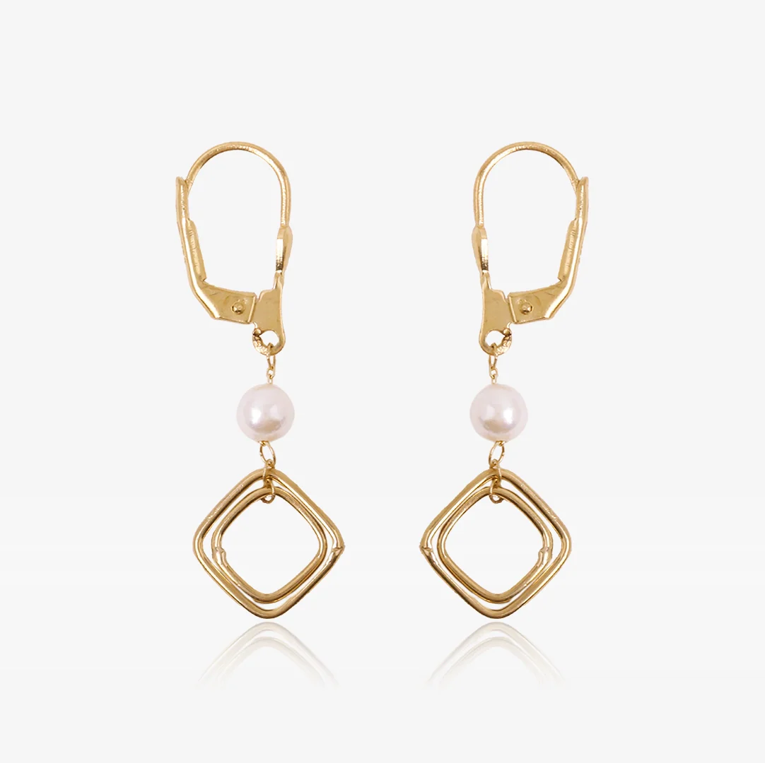 Pendientes perla largos