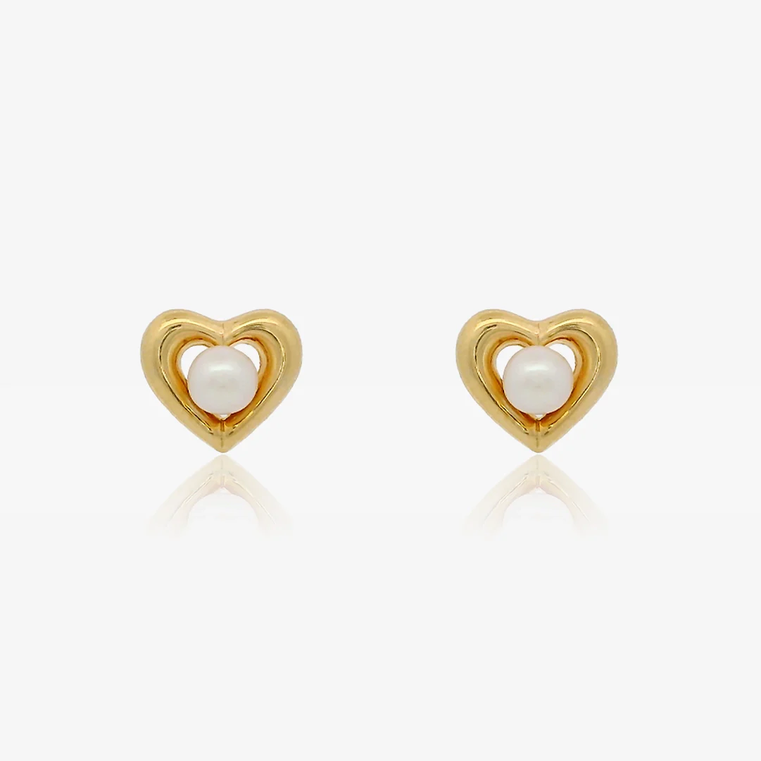 Pendientes Perlas Corazon