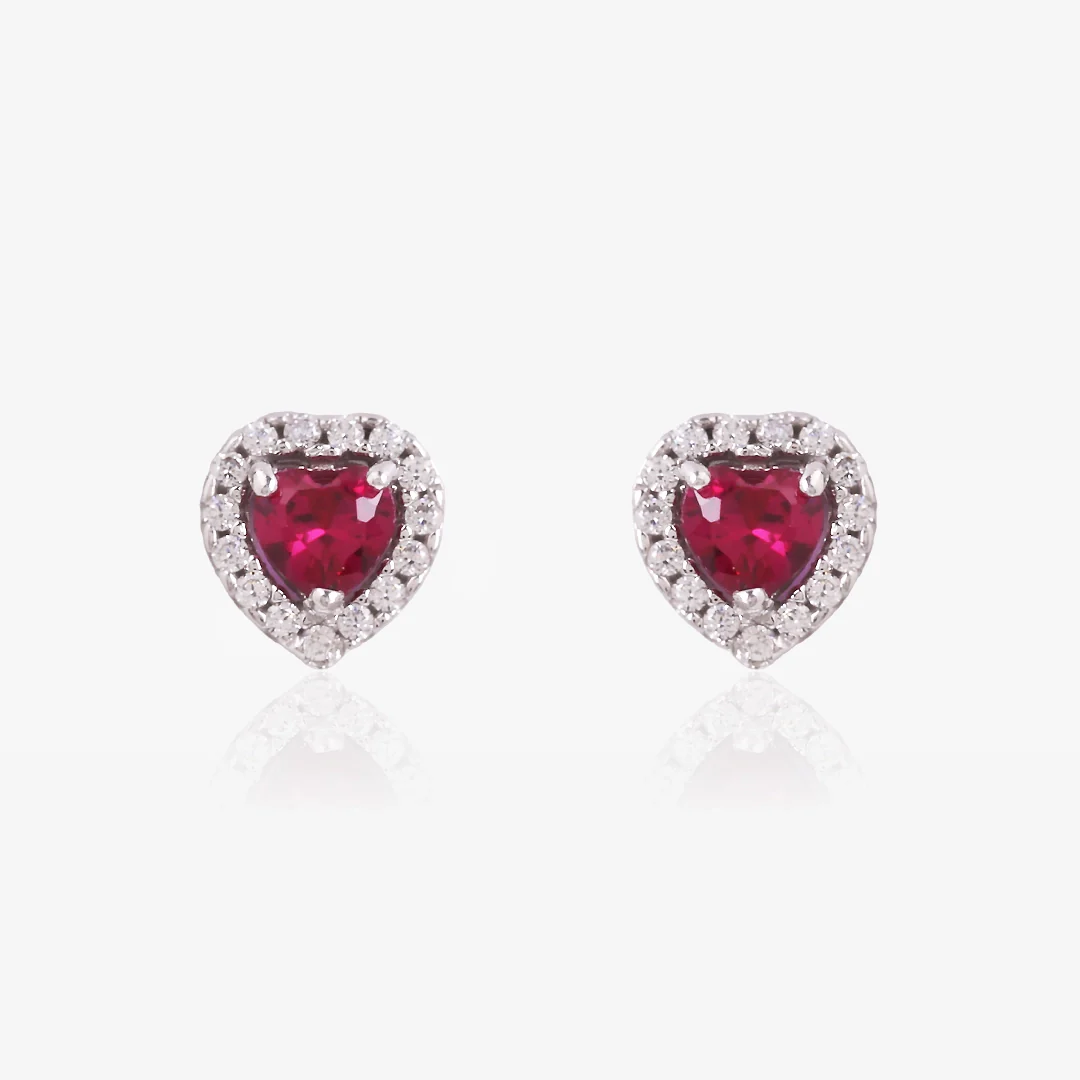Pendientes Piedras Corazon - Image 2