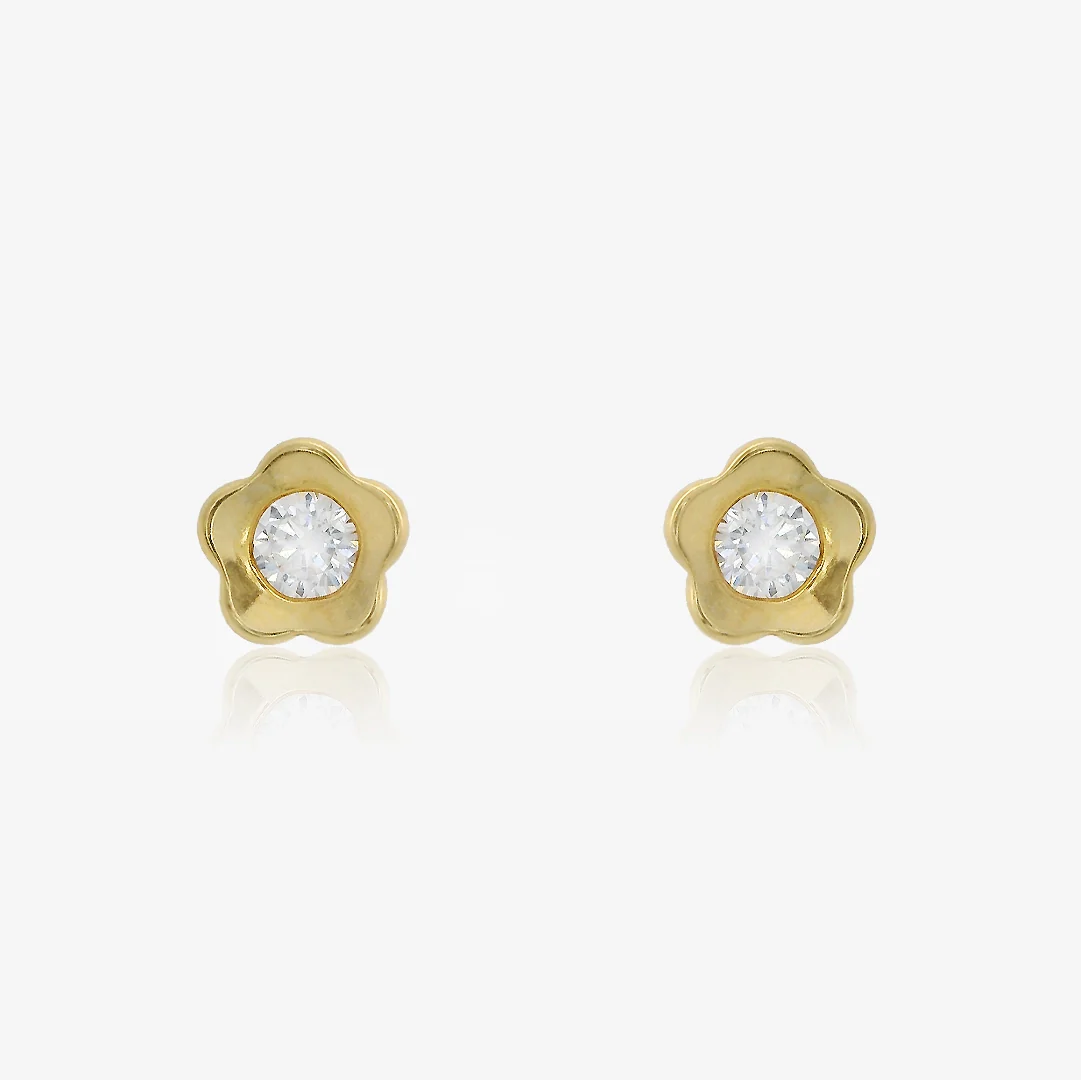 Pendientes Piedras Flor