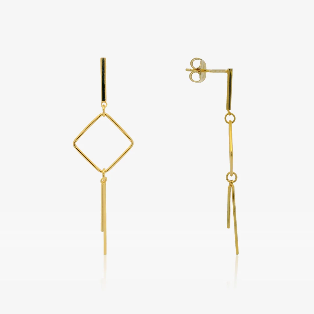 Pendientes Rombos Largos - Image 3