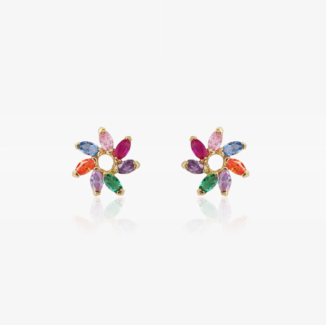 Pendientes Sol multicolor