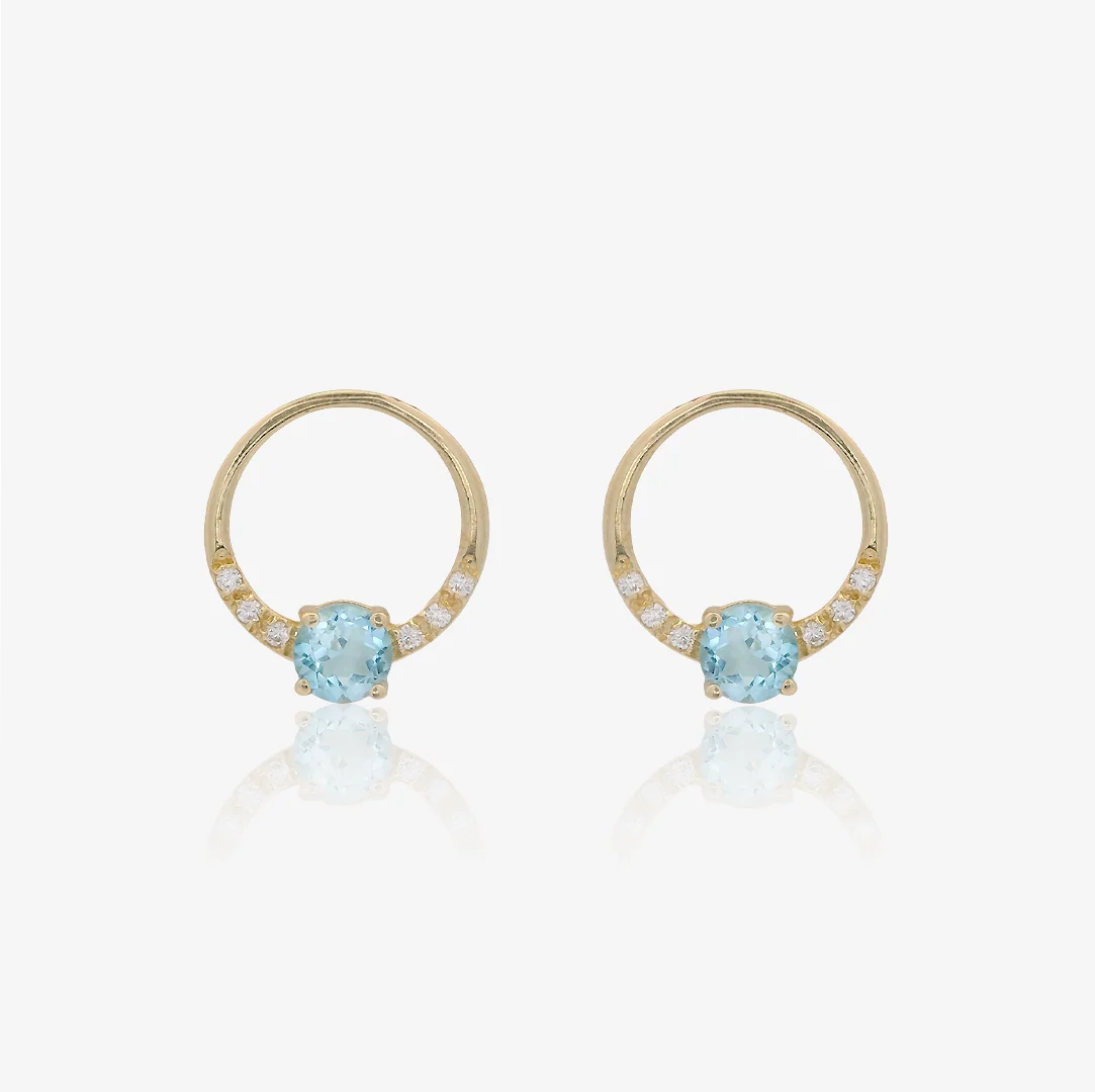 Pendientes Topacio Aro